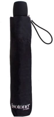 Parapluie ISOTONER 3 sections acier/alu/carbone Noir