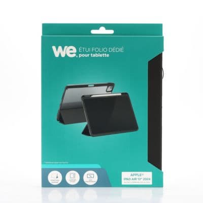 Housse WE iPad AIR 13'' 2024-2025 Noir folio