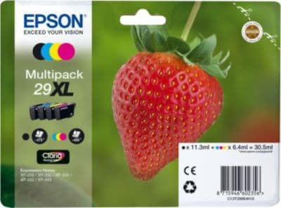 Cartouche d'encre EPSON Pack Multipack 4 Originales T2996 XL (Noir + 3 Couleurs) - C13T29964010