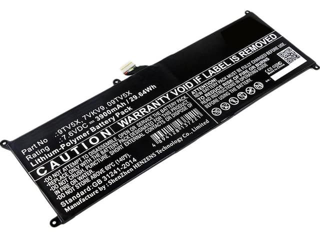 DLH - Batterie pour PC portables DELL Latitude 12 (7275) / Latitude 7275 / XPS 12 (9250) - 4000mAh-31Wh