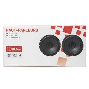 Lot de 2 haut-parleurs 16.5cm 120W - Réf. 37009
