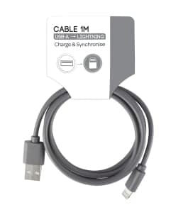 Câble USB-A vers LIGHTNING 2.4A 1 mètre - Réf. 800200