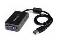 StarTech.com Adaptateur / Convertisseur video USB 2.0 vers VGA HD15 - Carte graphique externe - Male / Femelle - 1440x900 - adaptateur video - VGA / USB - Conformite TAA - 7.5 cm
