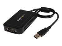 StarTech.com Adaptateur / Convertisseur video USB 2.0 vers VGA - Carte graphique externe - Male / Femelle - 1920x1200 - adaptateur USB / VGA - USB pour HD-15 (VGA) - Conformite TAA - 50 cm
