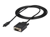 StarTech.com 6ft (2m) USB C to VGA Cable, 1920x1200/1080p USB Type C to VGA Video Active Adapter Cable, Thunderbolt 3 Compatible, Laptop to VGA Monitor/Projector, DP Alt Mode HBR2 Cable - 2m USB-C Video Cable (CDP2VGAMM2MB) - cable video / USB - 24 pin US