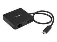 StarTech.com Adaptateur multiport USB-C pour ordinateur portable - Station d'accueil USB C avec HDMI 4K GbE USB 3.0 (USB-A) - Alimente - station d'accueil - USB-C / Thunderbolt 3 - HDMI - 1GbE - Conformite TAA