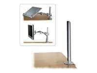 Lindy Desk Clamp Pole composant de montage - pour ecran LCD / ordinateur portable - argent, poudre