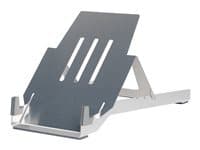 R-Go Support pour ordinateur portable Riser Basic - support pour ordinateur portable - ergonomique, pliable et reglable, certifie AGR, aluminium leger Hylite