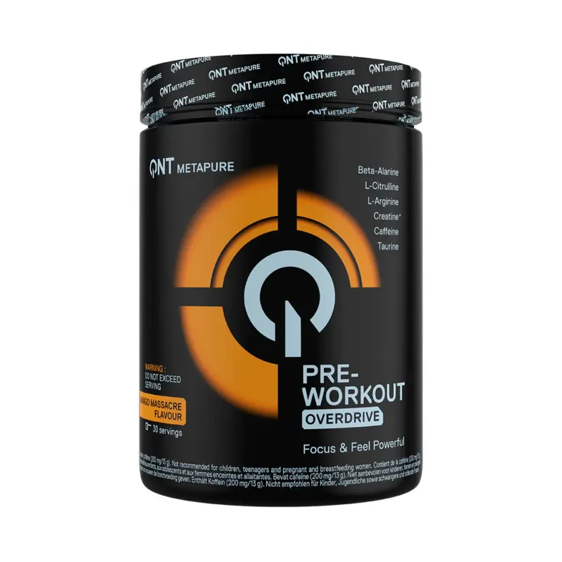 Complément alimentaire QNT Pre Workout Overdrive
