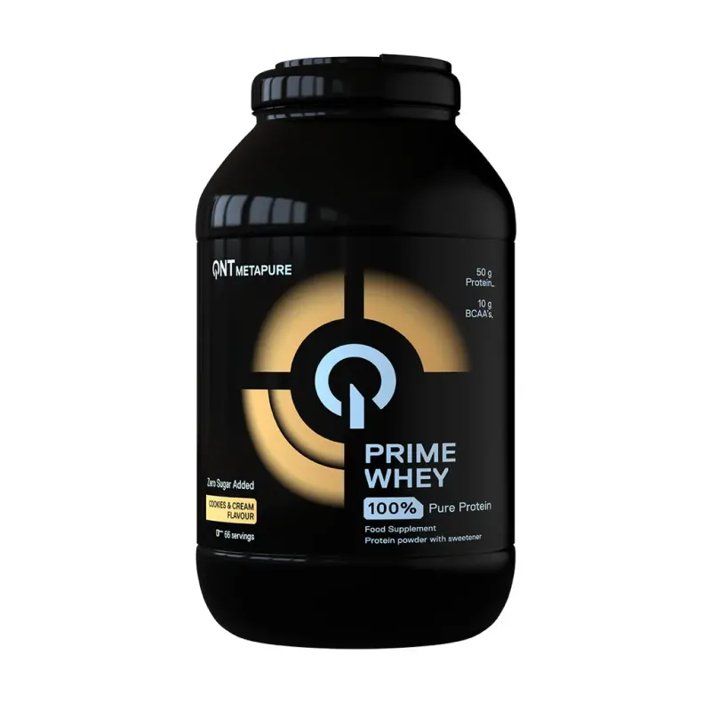 Protéine mélange 100 % d'isolat et de concentré de lactosérum Cookies & Cream QNT Prime Whey 2 kg