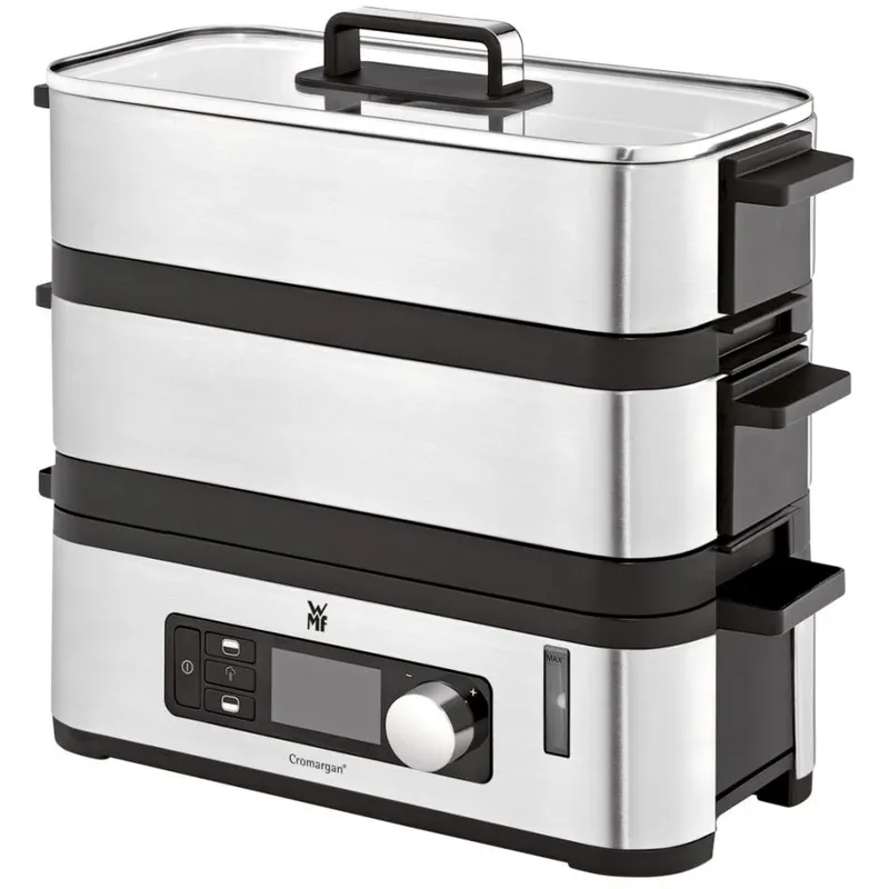 WMF KÜCHENMINIS Vitalis E - Cuiseur vapeur - 900 Watt - noir/inox