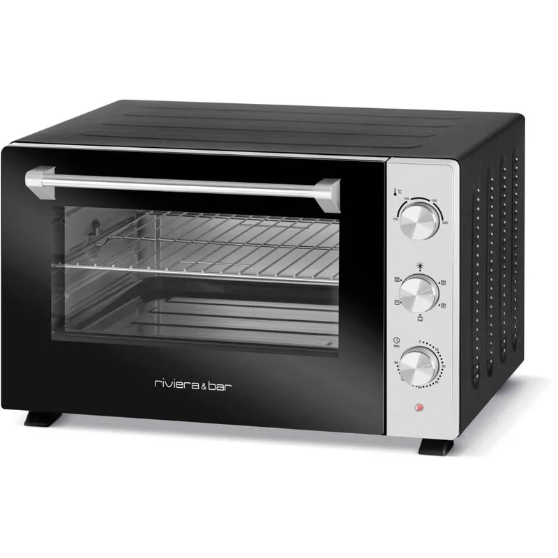 Riviera & Bar QFR300 - Four électrique avec grill - convection - 30 litres - 1.5 kWatt - noir mat/inox