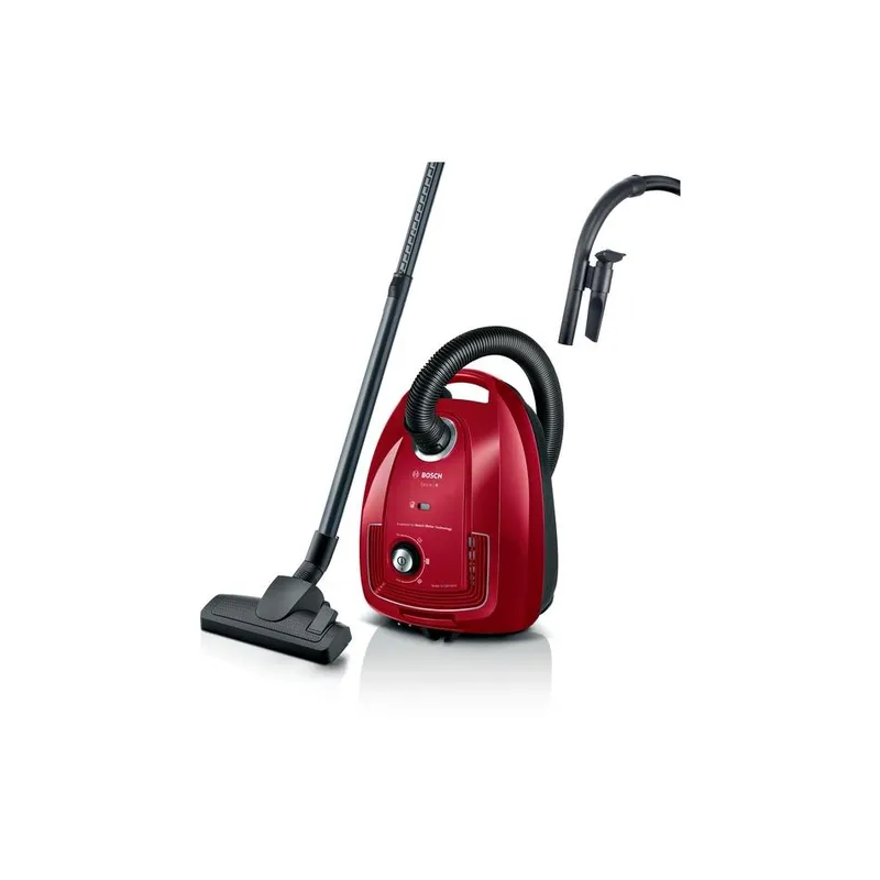 Aspirateur traîneau Bosch BGB38RD2 - Série 4 - 79 dB - Rouge