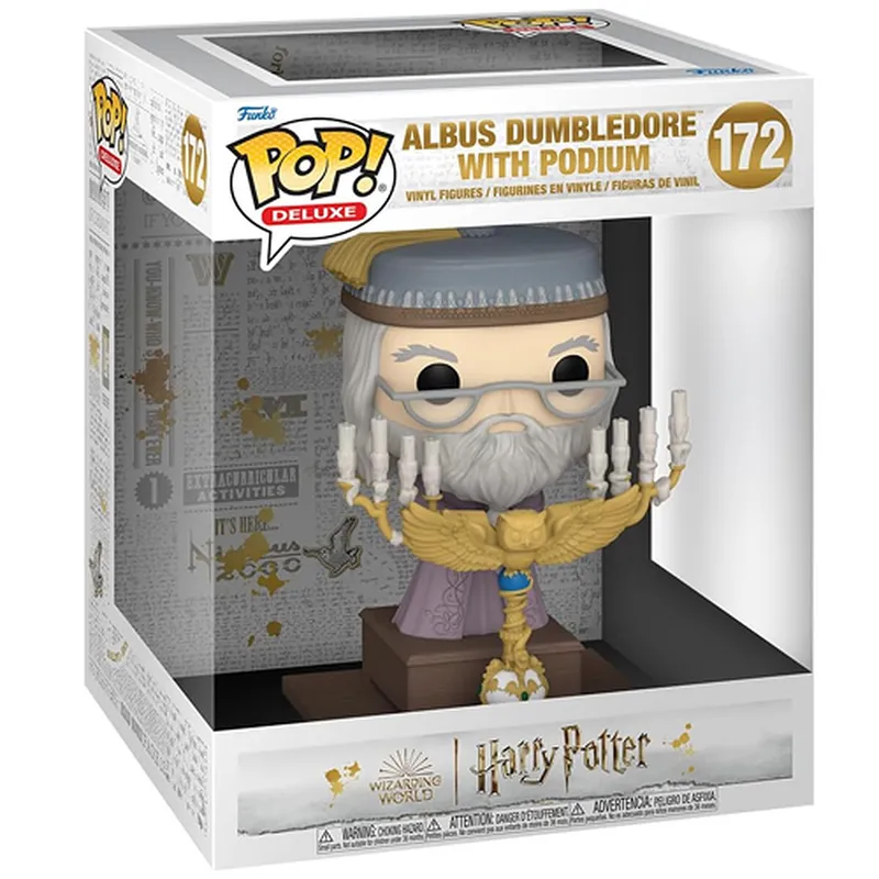 Harry Potter - Figurine Pop! Deluxe Dumbledore W/Podium 12 Cm