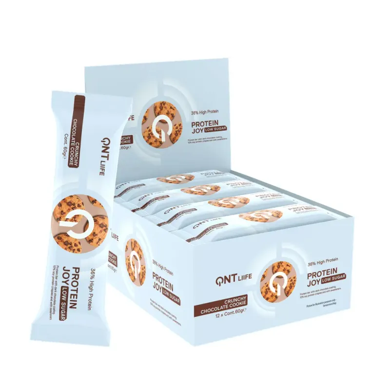 Nutrition protéinée au caramel QNT Protein Joy 36% Low Sugar Crunchy Chocolate Cookie